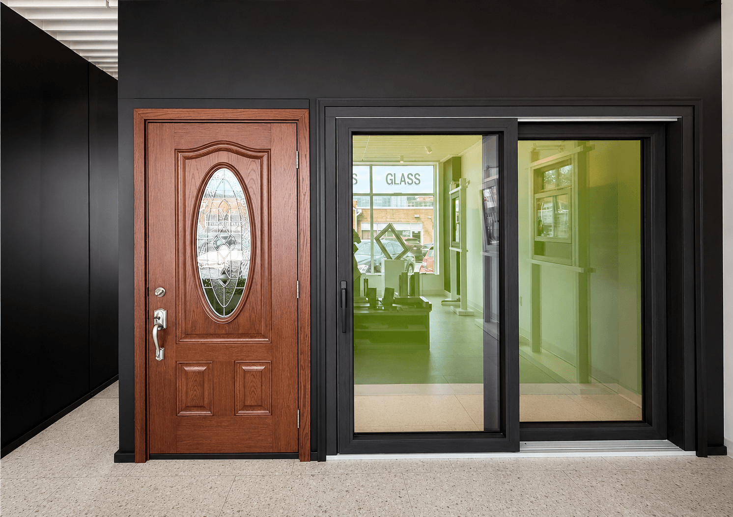 Entry & Patio Doors on display in our Rockville showroom